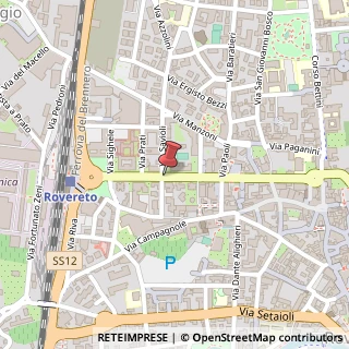 Mappa Via G. Tacchi, 3, 38068 Rovereto, Trento (Trentino-Alto Adige)