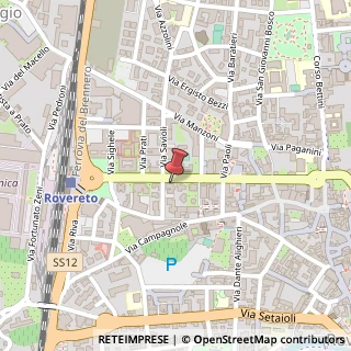 Mappa Corso Antonio Rosmini, 82, 38068 Rovereto, Trento (Trentino-Alto Adige)