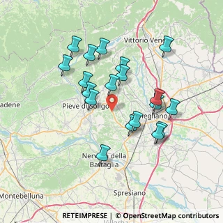 Mappa Via Crevada, 31020 Refrontolo TV, Italia (6.69053)