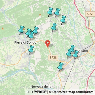 Mappa Via Crevada, 31020 Refrontolo TV, Italia (4.35385)