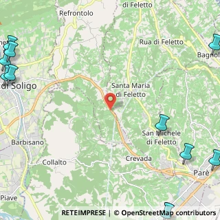 Mappa Via Crevada, 31020 Refrontolo TV, Italia (4.18818)