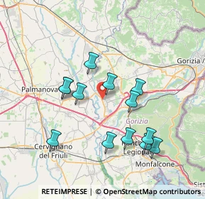 Mappa Via Lavoret, 34076 Romans D'Isonzo GO, Italia (6.93154)