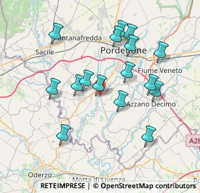 Mappa Via del Carmine, 33087 Pasiano di Pordenone PN, Italia (7.0275)