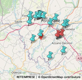 Mappa Via del Carmine, 33087 Pasiano di Pordenone PN, Italia (7.073)