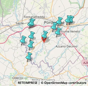 Mappa Via del Carmine, 33087 Pasiano di Pordenone PN, Italia (6.68333)
