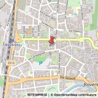 Mappa Corso Antonio Rosmini, 84, 38068 Rovereto, Trento (Trentino-Alto Adige)