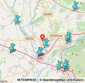 Mappa 34076 Romans D'isonzo GO, Italia (4.86538)