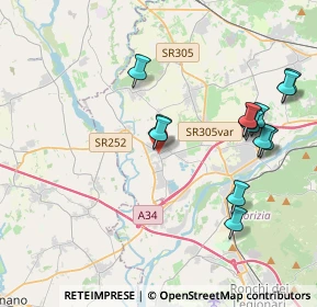 Mappa 34076 Romans D'isonzo GO, Italia (4.15154)