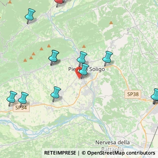 Mappa Via Cal Zattera, 31053 Pieve di Soligo TV, Italia (5.96)