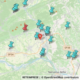 Mappa Via Cal Zattera, 31053 Pieve di Soligo TV, Italia (4.8725)