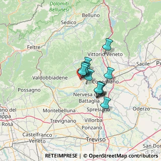 Mappa Via Cal Zattera, 31053 Pieve di Soligo TV, Italia (7.22077)