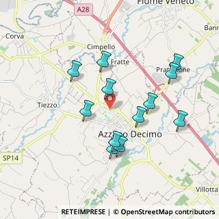 Mappa Via dei Pioppi, 33082 Azzano Decimo PN, Italia (1.75667)