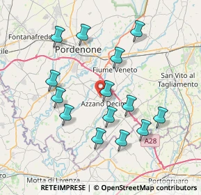 Mappa Via dei Pioppi, 33082 Azzano Decimo PN, Italia (7.29071)