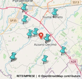 Mappa Via dei Pioppi, 33082 Azzano Decimo PN, Italia (4.06273)