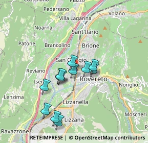 Mappa Via Zeni Fortunato, 38068 Rovereto TN, Italia (1.46583)