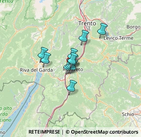 Mappa Via Zeni Fortunato, 38068 Rovereto TN, Italia (7.02)