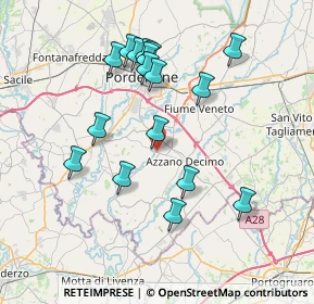 Mappa Via San Giuseppe, 33082 Azzano Decimo PN, Italia (7.25118)