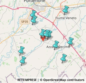 Mappa Via San Giuseppe, 33082 Azzano Decimo PN, Italia (3.55818)