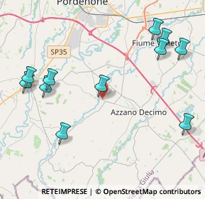 Mappa Via San Giuseppe, 33082 Azzano Decimo PN, Italia (4.99364)