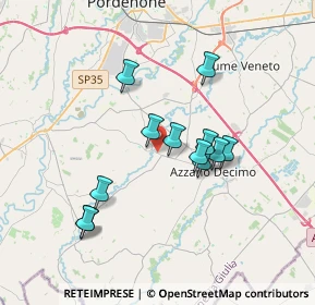 Mappa Via San Giuseppe, 33082 Azzano Decimo PN, Italia (3.03833)