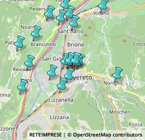 Mappa Via Giuseppe Garibaldi, 38068 Rovereto TN, Italia (1.7545)