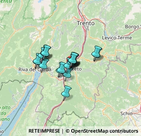 Mappa Via Giuseppe Garibaldi, 38068 Rovereto TN, Italia (7.7475)