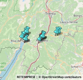Mappa Via Giuseppe Garibaldi, 38068 Rovereto TN, Italia (8.54214)