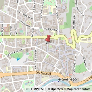 Mappa Via Scuole, 3, 38068 Rovereto, Trento (Trentino-Alto Adige)