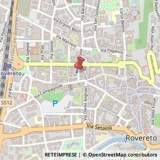 Mappa Via Felice e Gregorio Fontana, 12, 38068 Rovereto, Trento (Trentino-Alto Adige)