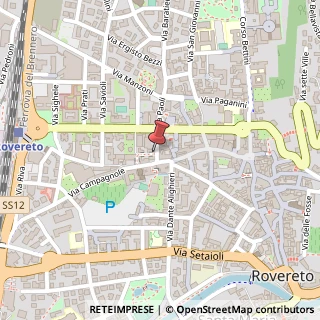 Mappa Via Felice e Gregorio Fontana, 10, 38068 Rovereto, Trento (Trentino-Alto Adige)