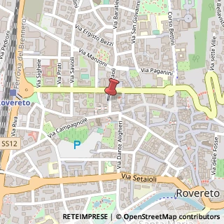 Mappa Via Felice e Gregorio Fontana, 14, 38068 Rovereto, Trento (Trentino-Alto Adige)