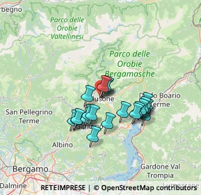Mappa Via Carrara Spinelli, 24023 Clusone BG, Italia (10.593)