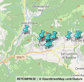 Mappa Via Carrara Spinelli, 24023 Clusone BG, Italia (1.27167)