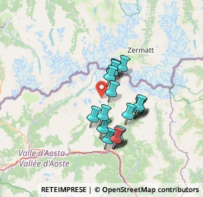 Mappa Segnavia 7EE, 11028 Valtournenche AO, Italia (10.574)