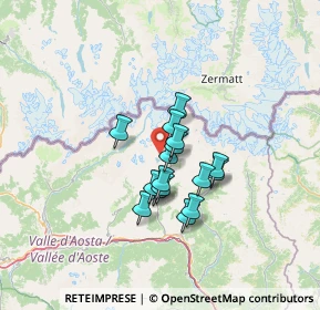 Mappa Segnavia 7EE, 11028 Valtournenche AO, Italia (8.9825)