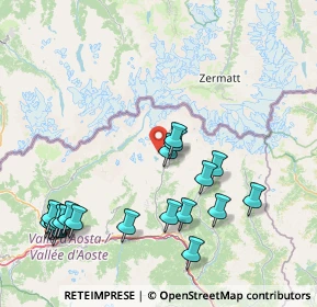 Mappa Segnavia 7EE, 11028 Valtournenche AO, Italia (19.0345)