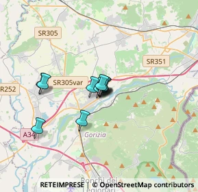 Mappa Via della Campagnola, 34072 Gradisca d'Isonzo GO, Italia (1.83182)