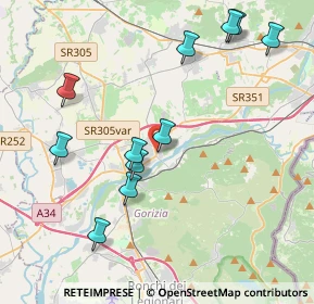 Mappa Via della Campagnola, 34072 Gradisca d'Isonzo GO, Italia (4.26364)