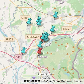 Mappa 34072 Gradisca d'Isonzo GO, Italia (2.36857)