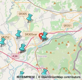 Mappa 34072 Gradisca d'Isonzo GO, Italia (5.34545)