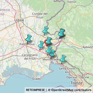 Mappa 34072 Gradisca d'Isonzo GO, Italia (9.49357)