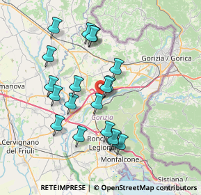 Mappa 34072 Gradisca d'Isonzo GO, Italia (6.77526)