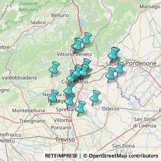 Mappa Via Matteotti Giacomo, 31020 San Vendemiano TV, Italia (9.6295)