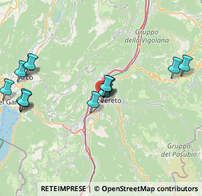 Mappa Via Riva, 38068 Rovereto TN, Italia (8.365)