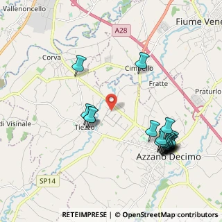 Mappa Via Enrico Fermi, 33082 Azzano Decimo PN, Italia (2.2435)
