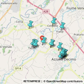 Mappa Via Enrico Fermi, 33082 Azzano Decimo PN, Italia (1.893)