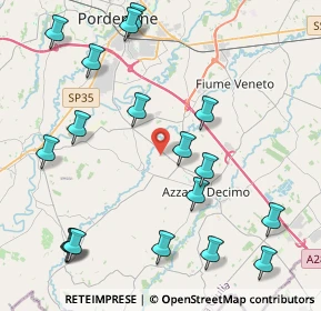 Mappa Via Enrico Fermi, 33082 Azzano Decimo PN, Italia (5.01944)