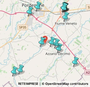 Mappa Via Enrico Fermi, 33082 Azzano Decimo PN, Italia (4.964)