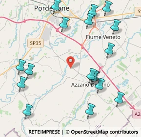 Mappa Via Enrico Fermi, 33082 Azzano Decimo PN, Italia (5.08353)