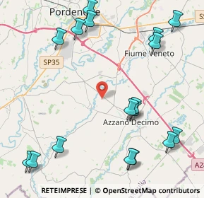 Mappa Via Enrico Fermi, 33082 Azzano Decimo PN, Italia (5.43118)